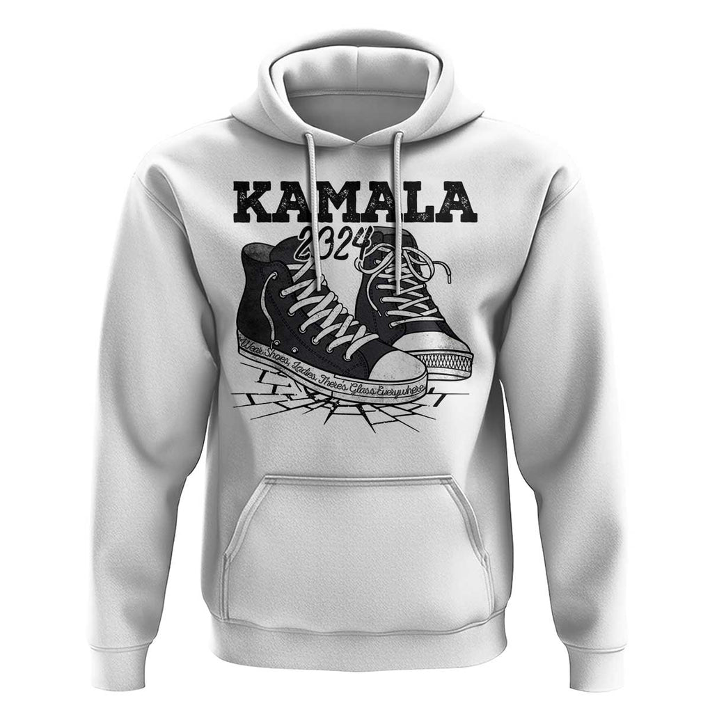 Harris Supporter Hoodie Wear Shoes Ladies There's Glass Everywhere Kamala 2024 TS09 White Print Your Wear