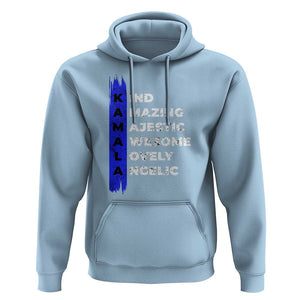 Harris Supporter Hoodie Kamala 2024 Kind Amazing Majestic Vote For Blue TS09 Light Blue Print Your Wear