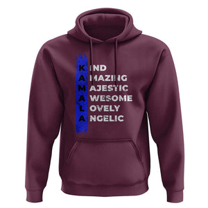 Harris Supporter Hoodie Kamala 2024 Kind Amazing Majestic Vote For Blue TS09 Maroon Print Your Wear