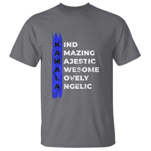 Harris Supporter T Shirt Kamala 2024 Kind Amazing Majestic Vote For Blue TS09 Charcoal Print Your Wear