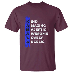 Harris Supporter T Shirt Kamala 2024 Kind Amazing Majestic Vote For Blue TS09 Maroon Print Your Wear