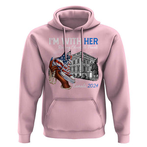 I'm With Her Kamala 2024 Hoodie Rocking Chucks And Pearls Harris Supporter TS09 Light Pink Print Your Wear
