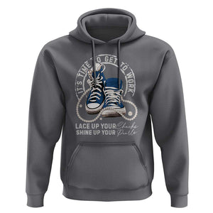 Harris Supporter Hoodie Lace Up Your Chucks Shine Up Your Pearls It's Time To Get To Work Kamala 2024 TS09 Charcoal Print Your Wear