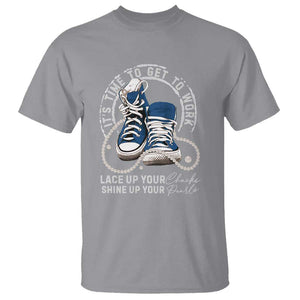 Harris Supporter T Shirt Lace Up Your Chucks Shine Up Your Pearls It's Time To Get To Work Kamala 2024 TS09 Sport Gray Print Your Wear