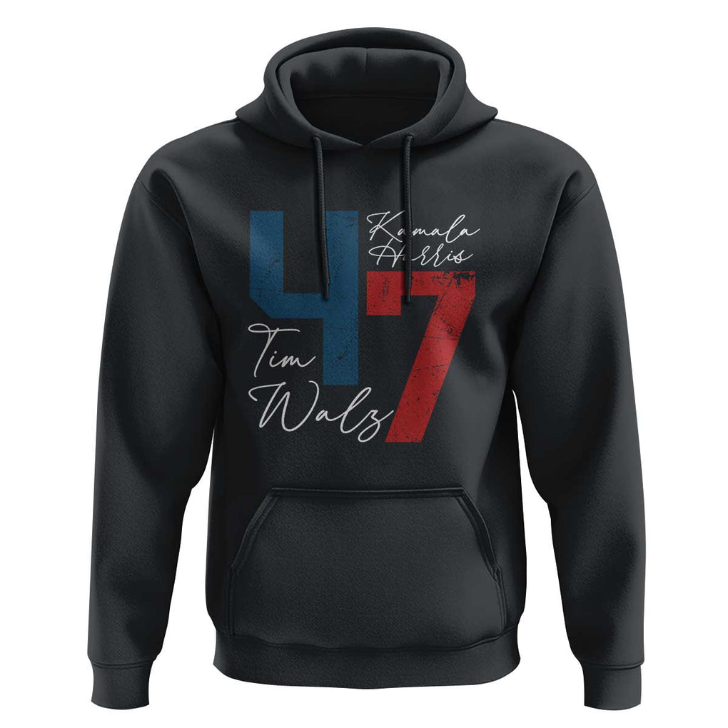 Harris Walz 2024 Hoodie Kamala Support America President 47 TS09 Black Print Your Wear