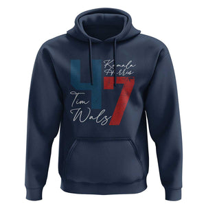 Harris Walz 2024 Hoodie Kamala Support America President 47 TS09 Navy Print Your Wear