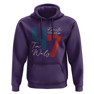 Harris Walz 2024 Hoodie Kamala Support America President 47 TS09 Purple Print Your Wear