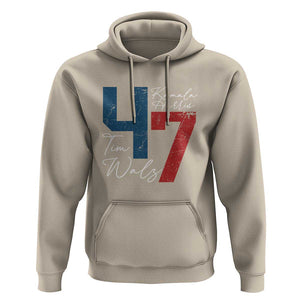 Harris Walz 2024 Hoodie Kamala Support America President 47 TS09 Sand Print Your Wear
