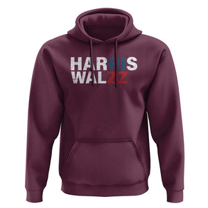Funny Rizz Harris Walz Hoodie Kamala Support US President Election 2024 TS09 Maroon Print Your Wear