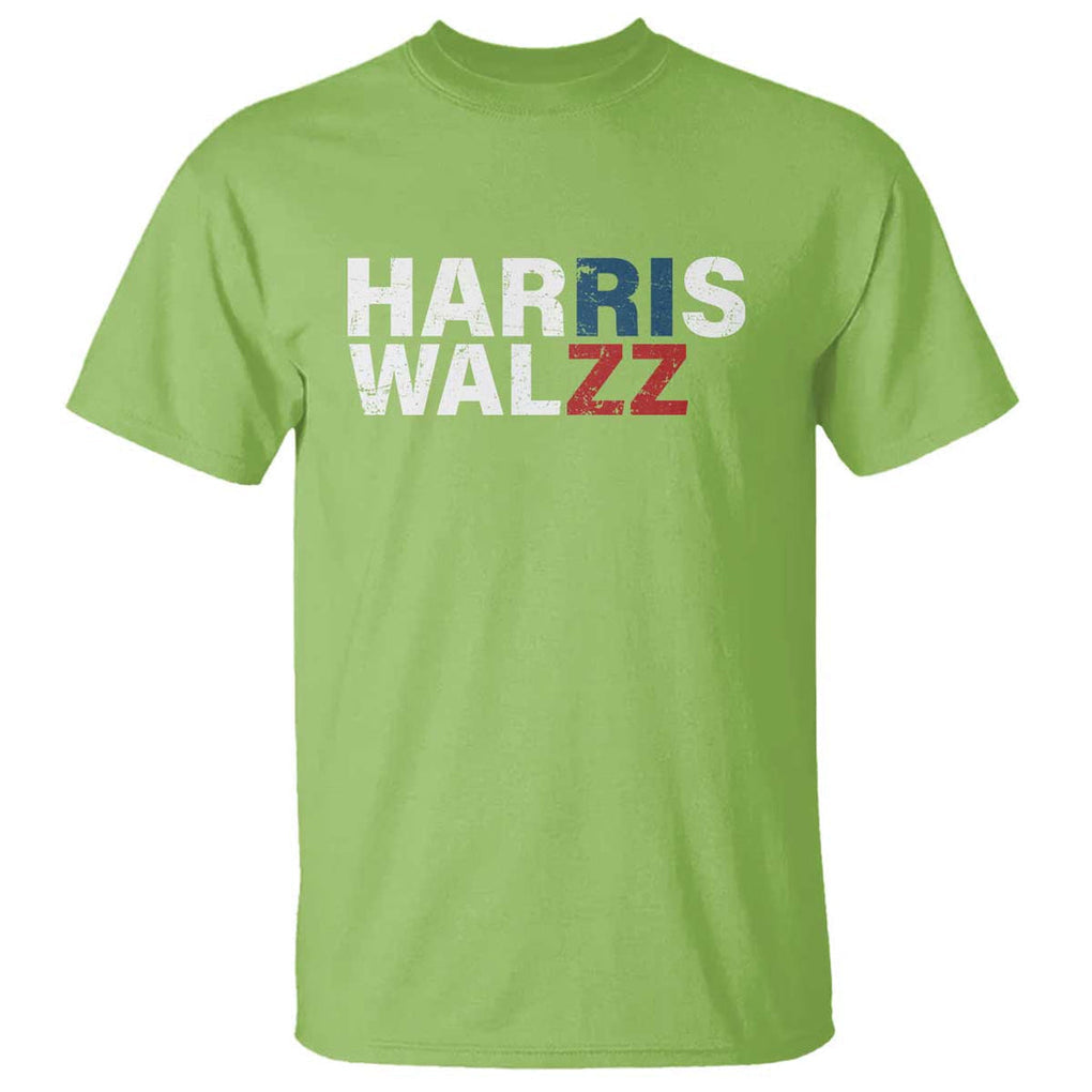 Funny Rizz Harris Walz T Shirt Kamala Support US President Election 2024 TS09 Lime Print Your Wear