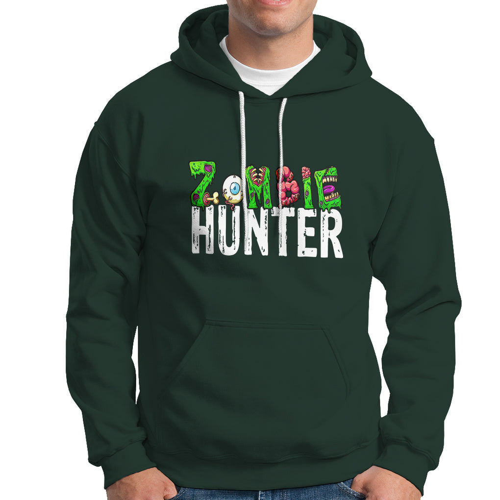 Zombie Hunter Eye Brain Hunting Halloween Costume Hoodie TS09 Printyourwear