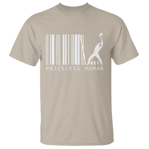 Priceless Human Funny Barcode T Shirt TS09 Sand Printyourwear