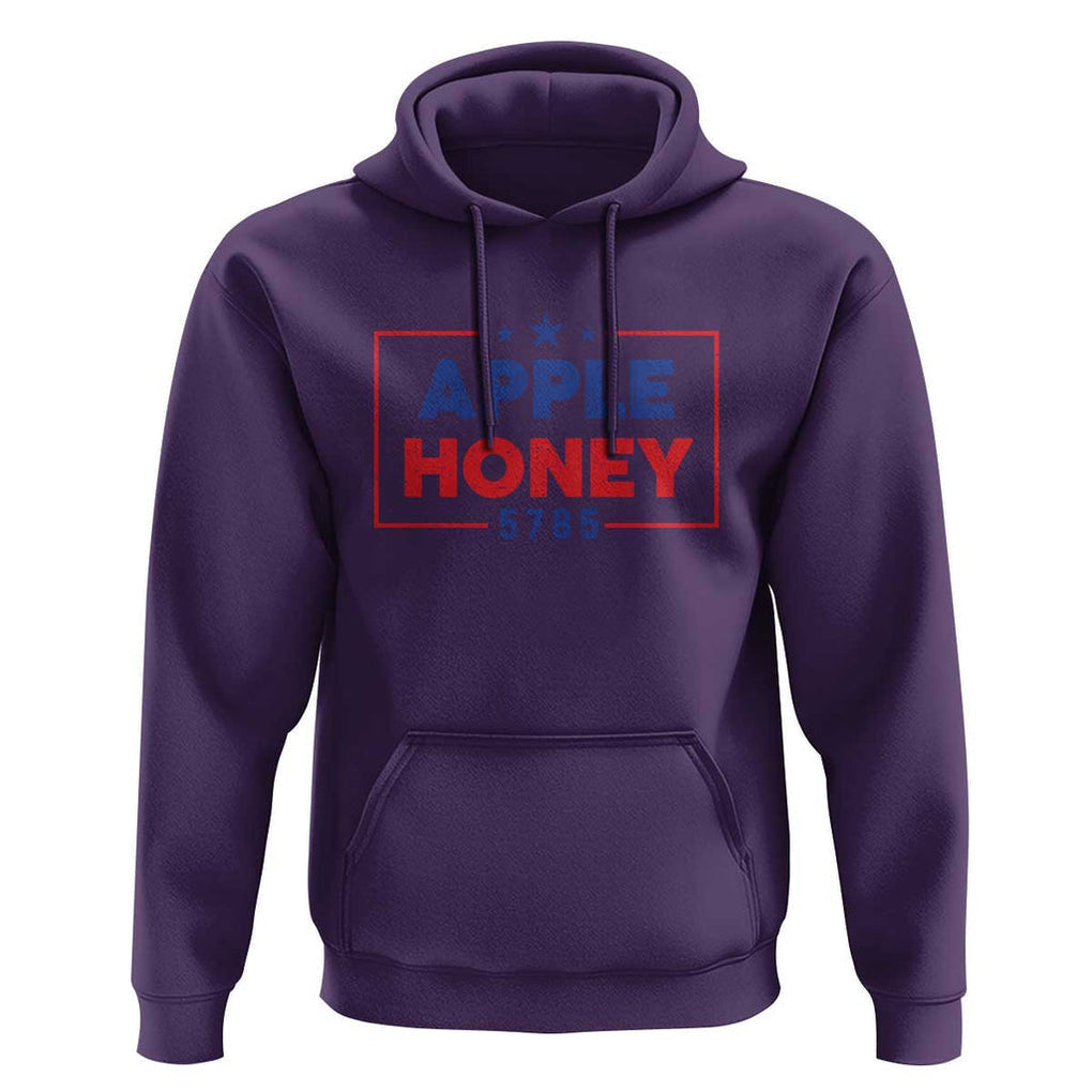 Rosh Hashanah Jewish Hoodie Apple Honey 5785 New Year Holiday 2024 TS09 Purple Print Your Wear
