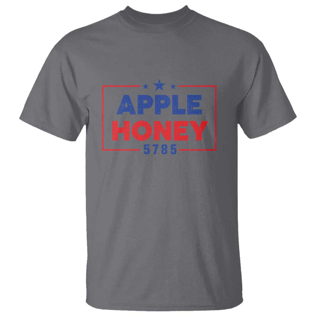 Rosh Hashanah Jewish T Shirt Apple Honey 5785 New Year Holiday 2024 TS09 Charcoal Print Your Wear