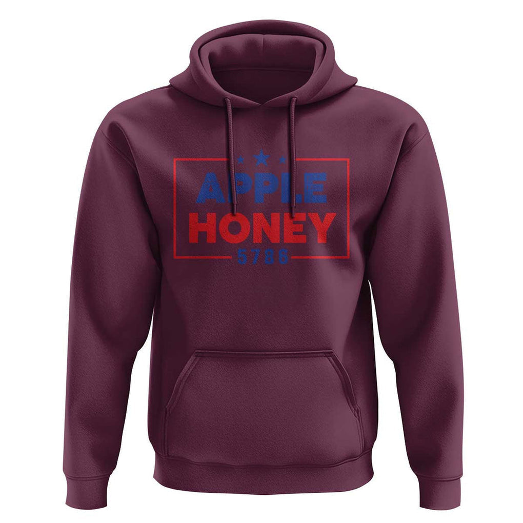 Rosh Hashanah Jewish Hoodie Apple Honey 5786 New Year Holiday 2025 TS09 Maroon Print Your Wear