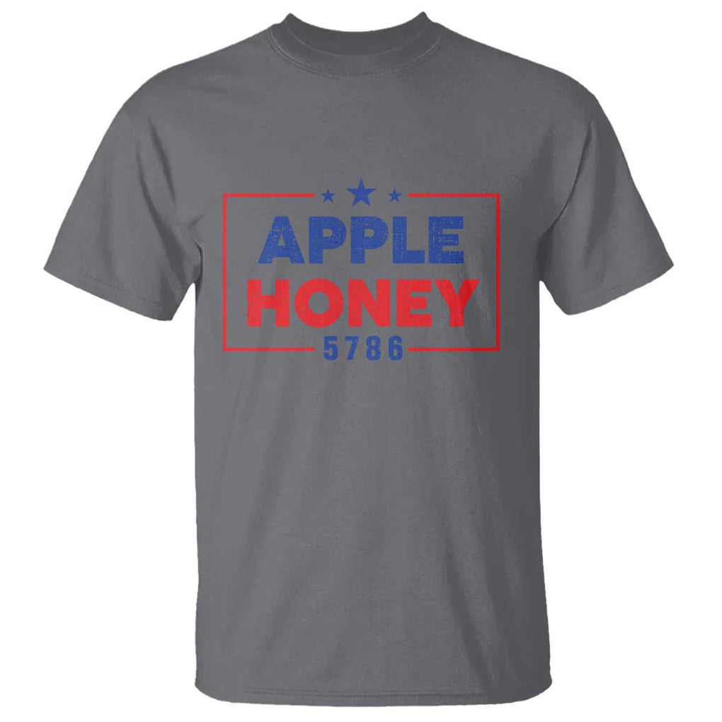 Rosh Hashanah Jewish T Shirt Apple Honey 5786 New Year Holiday 2025 TS09 Charcoal Print Your Wear