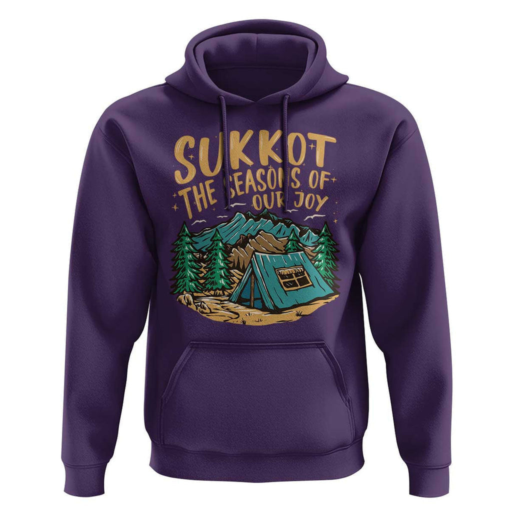 Sukkot Hoodie The Season Of Our Joy Jewish Holiday TS09 Purple Print Your Wear