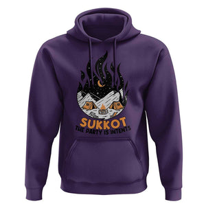 Sukkot Hoodie The Party is Intents Jewish Holiday TS09 Purple Print Your Wear
