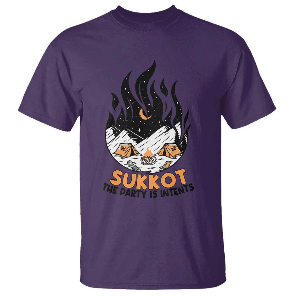 Sukkot T Shirt The Party is Intents Jewish Holiday TS09 Purple Print Your Wear