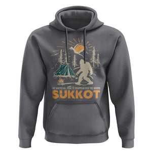 Funny Sukkot Hoodie I've Waited All Year For Sukkot Bigfoot Jewish Holiday TS09 Charcoal Print Your Wear