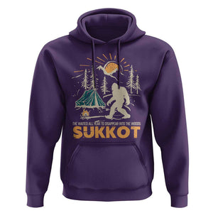 Funny Sukkot Hoodie I've Waited All Year For Sukkot Bigfoot Jewish Holiday TS09 Purple Print Your Wear
