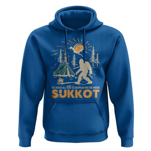 Funny Sukkot Hoodie I've Waited All Year For Sukkot Bigfoot Jewish Holiday TS09 Royal Blue Print Your Wear