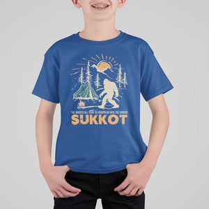 Funny Sukkot T Shirt For Kid I've Waited All Year For Sukkot Bigfoot Jewish Holiday TS09 Royal Blue Print Your Wear