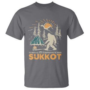 Funny Sukkot T Shirt I've Waited All Year For Sukkot Bigfoot Jewish Holiday TS09 Charcoal Print Your Wear