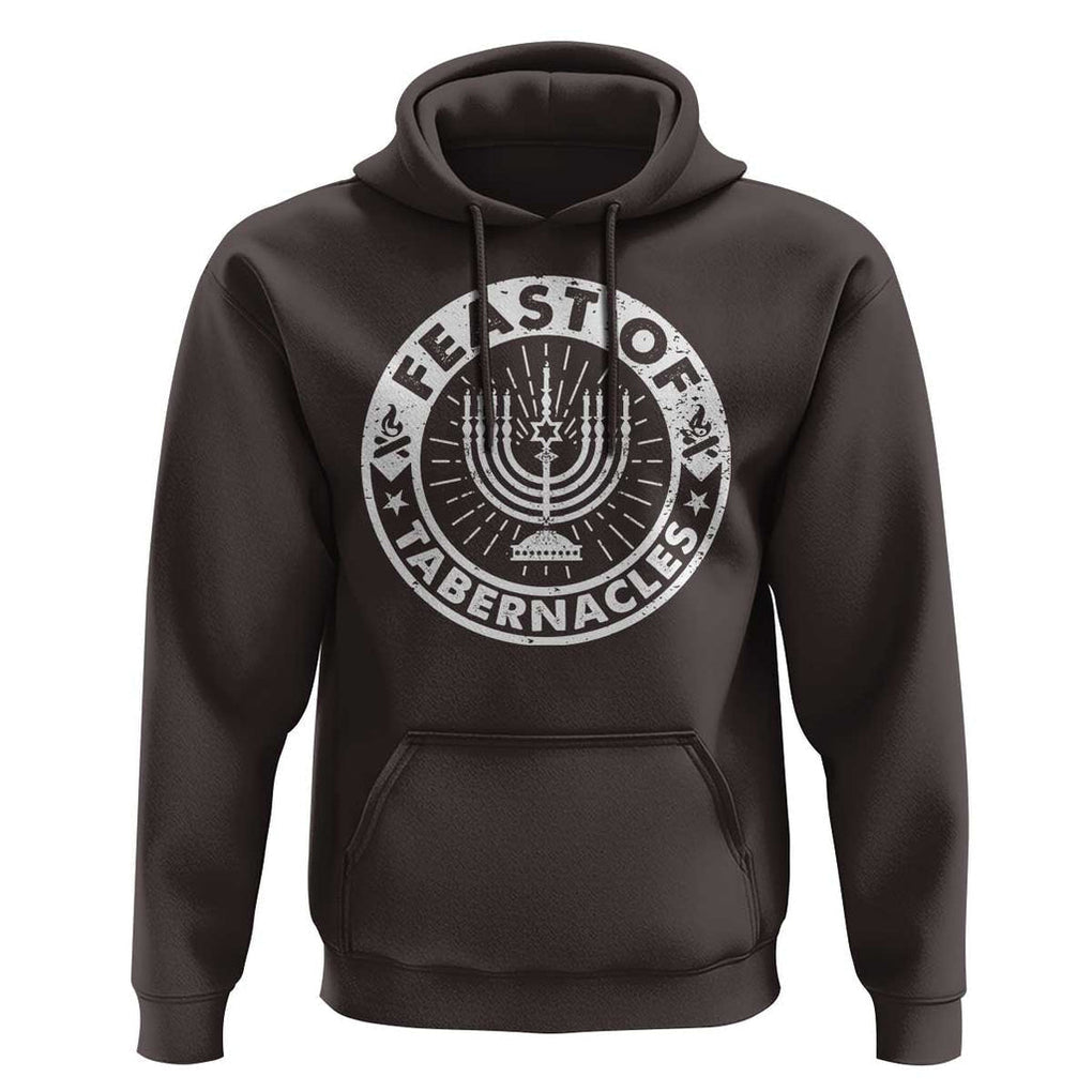 Sukkot Hoodie Feast of Tabernacles Jewish Holiday TS09 Dark Chocolate Print Your Wear