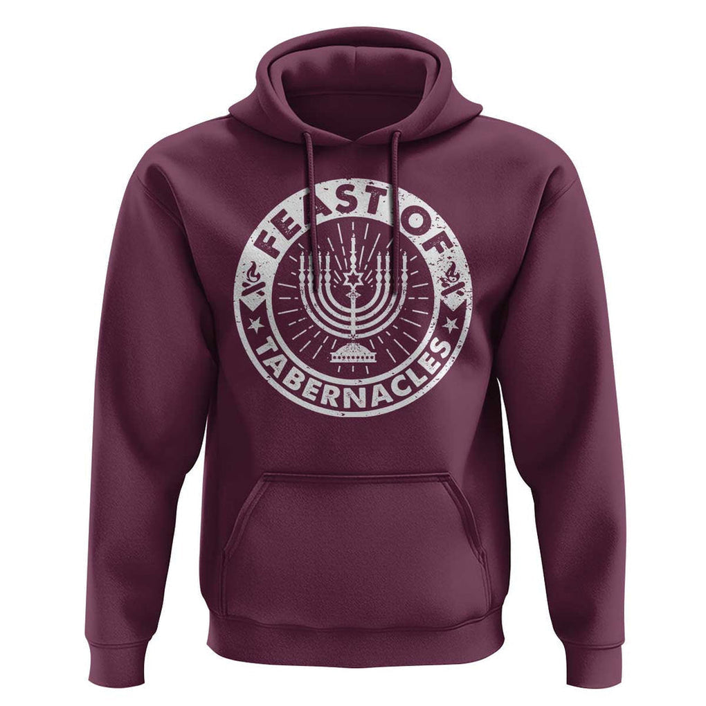 Sukkot Hoodie Feast of Tabernacles Jewish Holiday TS09 Maroon Print Your Wear