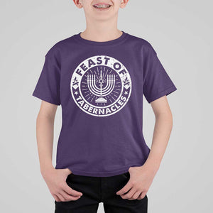 Sukkot T Shirt For Kid Feast of Tabernacles Jewish Holiday TS09 Purple Print Your Wear