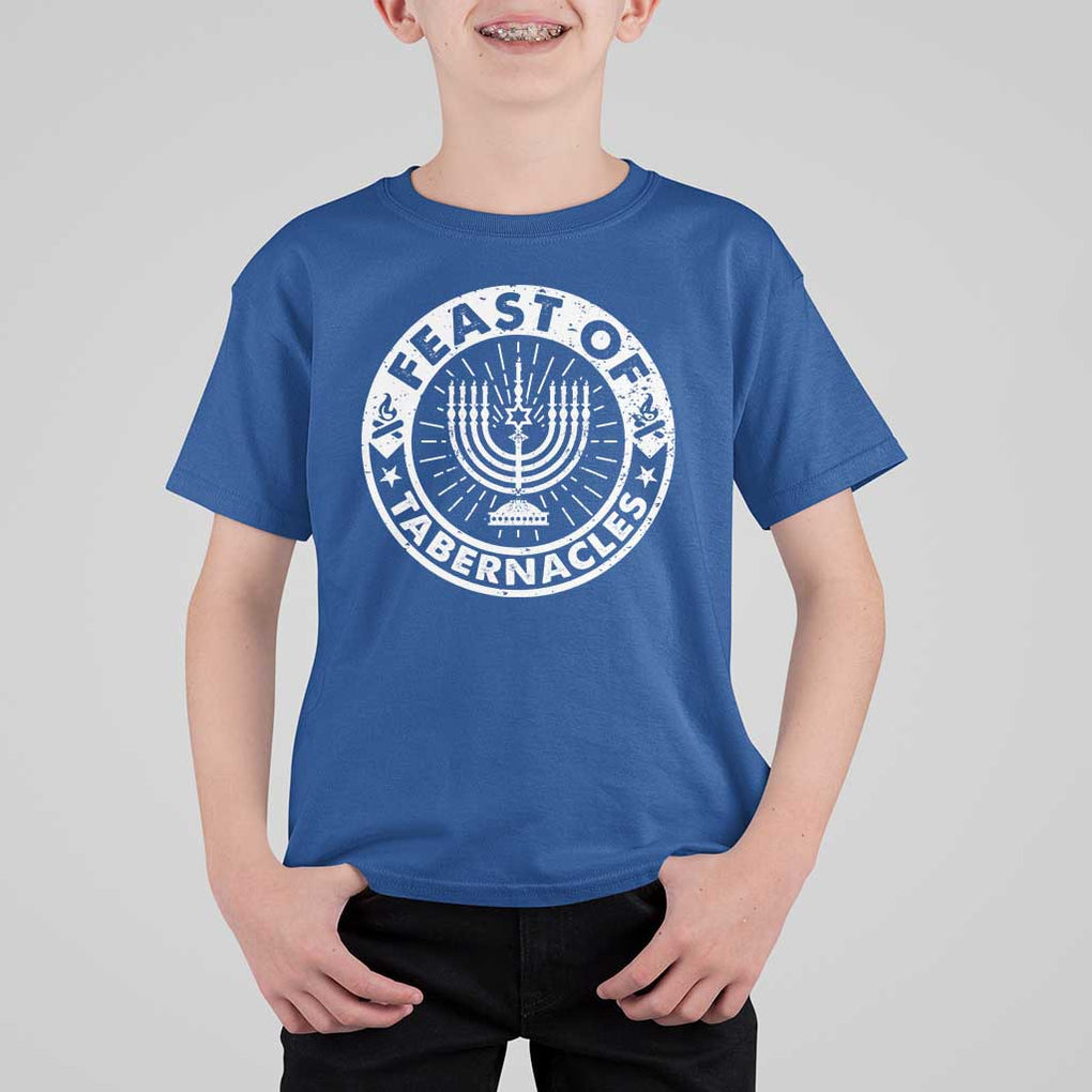 Sukkot T Shirt For Kid Feast of Tabernacles Jewish Holiday TS09 Royal Blue Print Your Wear