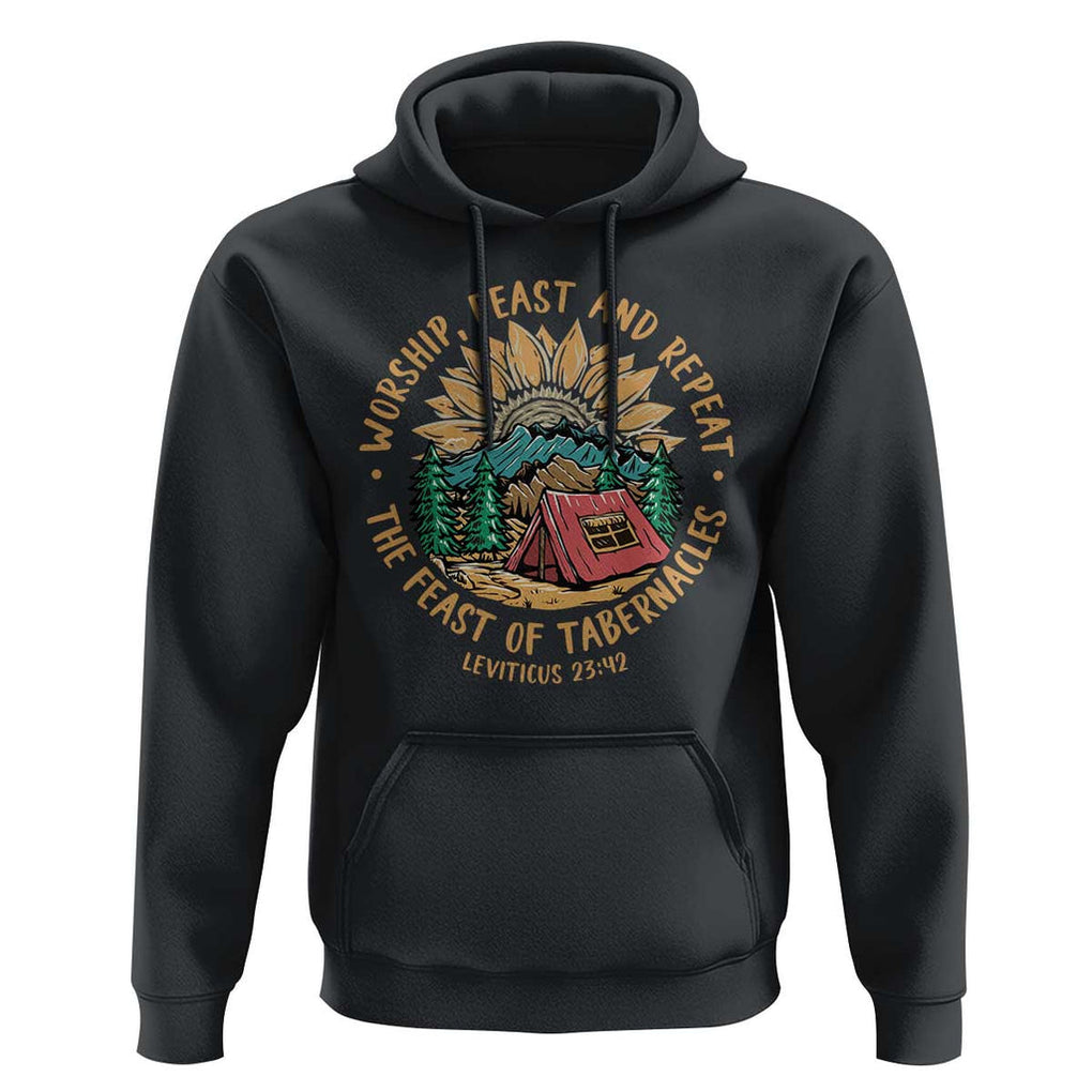 Sukkot Hoodie The Feast of Tabernacles Jewish Holiday TS09 Black Print Your Wear