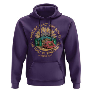 Sukkot Hoodie The Feast of Tabernacles Jewish Holiday TS09 Purple Print Your Wear
