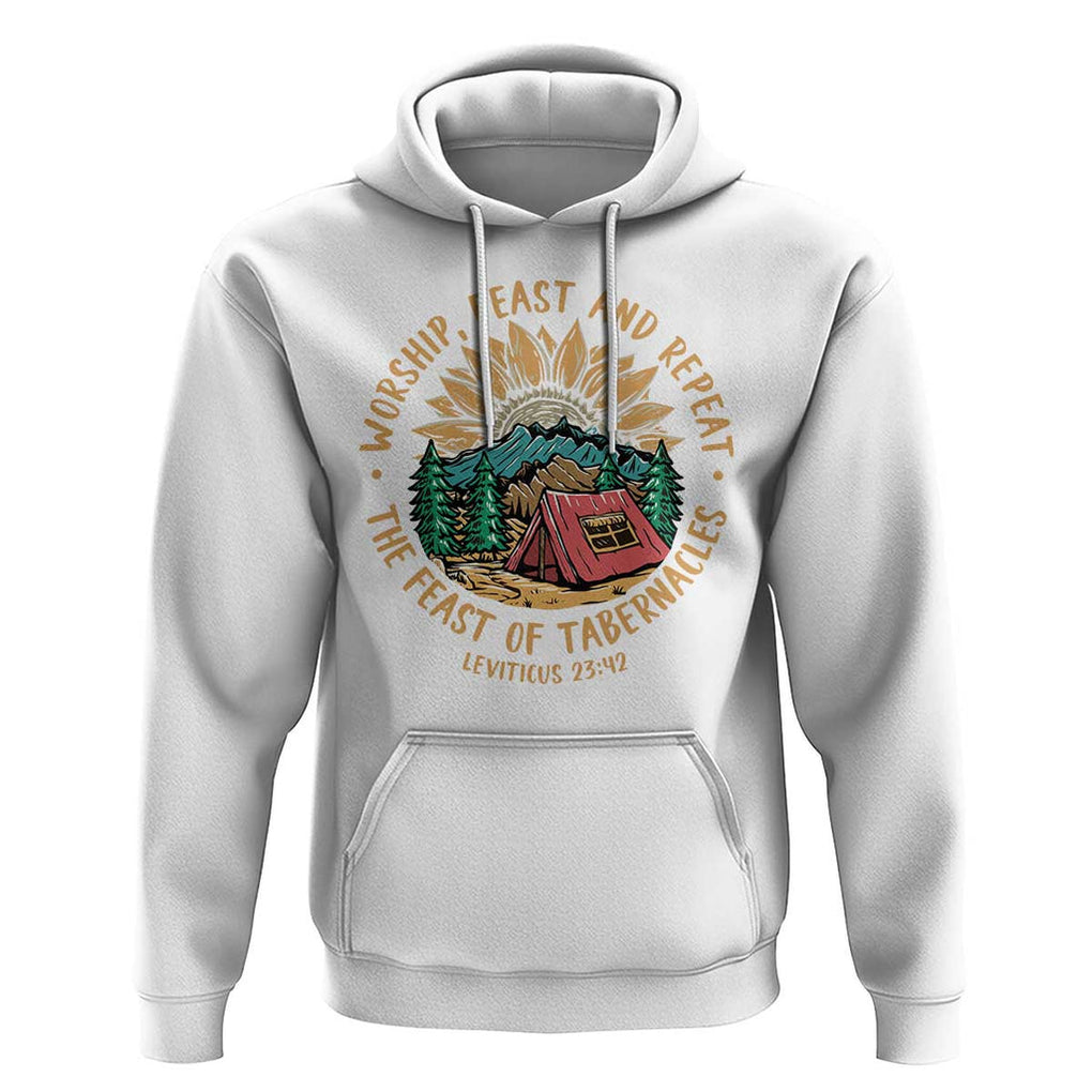 Sukkot Hoodie The Feast of Tabernacles Jewish Holiday TS09 White Print Your Wear