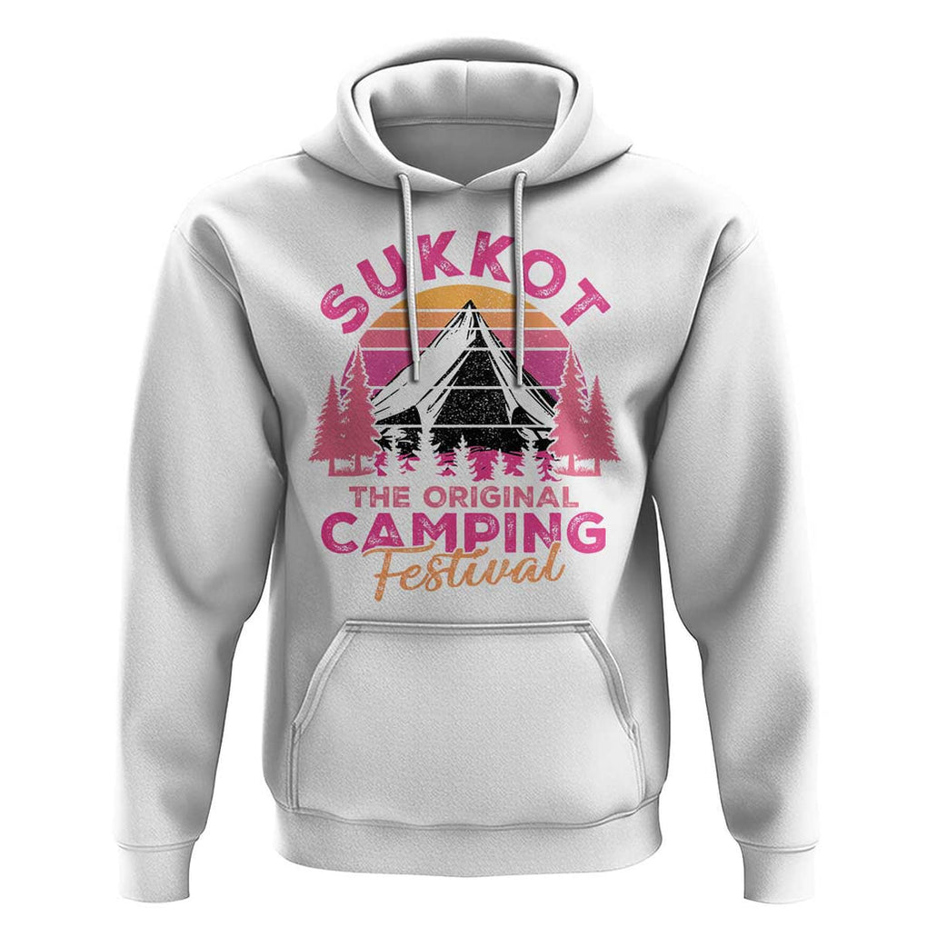 Sukkot Hoodie The Original Camping Festival Jewish Holiday TS09 White Print Your Wear