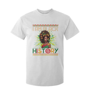 I Am Black History T Shirt For Kid Pretty African American Women Butterfly TS09 White Print Your Wear