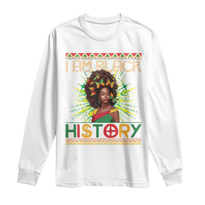 I Am Black History Long Sleeve Shirt Pretty African American Women Butterfly TS09 White Print Your Wear