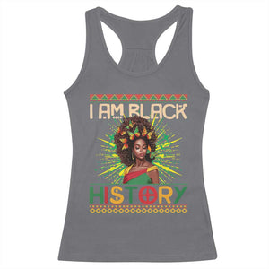 I Am Black History Racerback Tank Top Pretty African American Women Butterfly TS09 Charcoal Print Your Wear