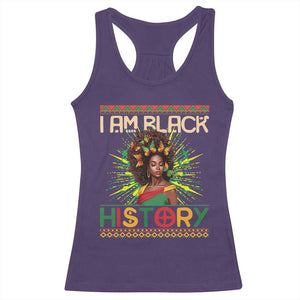 I Am Black History Racerback Tank Top Pretty African American Women Butterfly TS09 Purple Print Your Wear