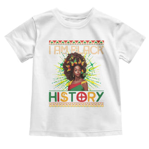 I Am Black History Toddler T Shirt Pretty African American Women Butterfly TS09 White Print Your Wear