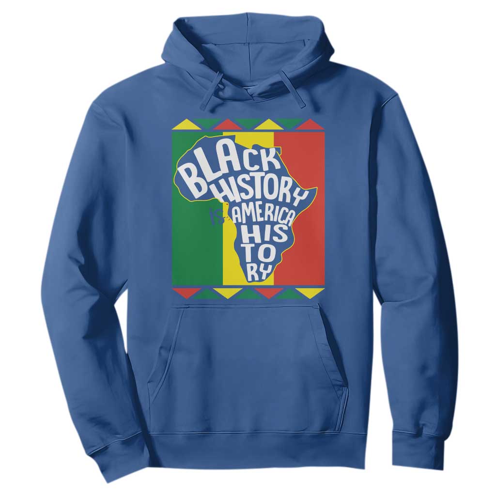 Black History Is American History Patriotic African American Hoodie TS09 Royal Blue Printyourwear