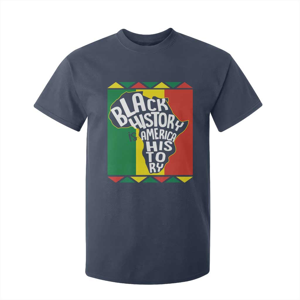 African American Pride T Shirt For Kid Black History Is American History TS09 Navy Print Your Wear
