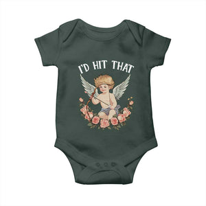 Valentine's Day Baby Onesie I'd Hit That Cupid Vintage Art Rose TS09 Print Your Wear