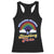 Valentine's Day Racerback Tank Top Stealing Hearts And Blasting Fart Funny Rainbow Heart TS09 Black Print Your Wear