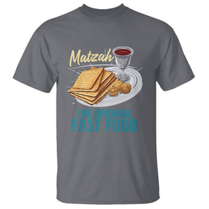 Passover Matzah The Original Fast Food T Shirt TS09 Charcoal Printyourwear