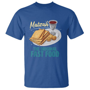 Passover Matzah The Original Fast Food T Shirt TS09 Royal Blue Printyourwear