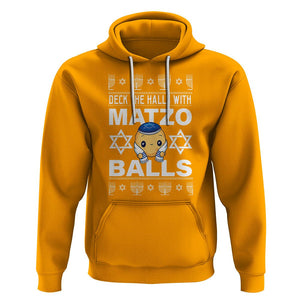 Passover Hoodie Deck The Halls With Matzo Balls Jewish Pesach Soup TS09 Gold Printyourwear
