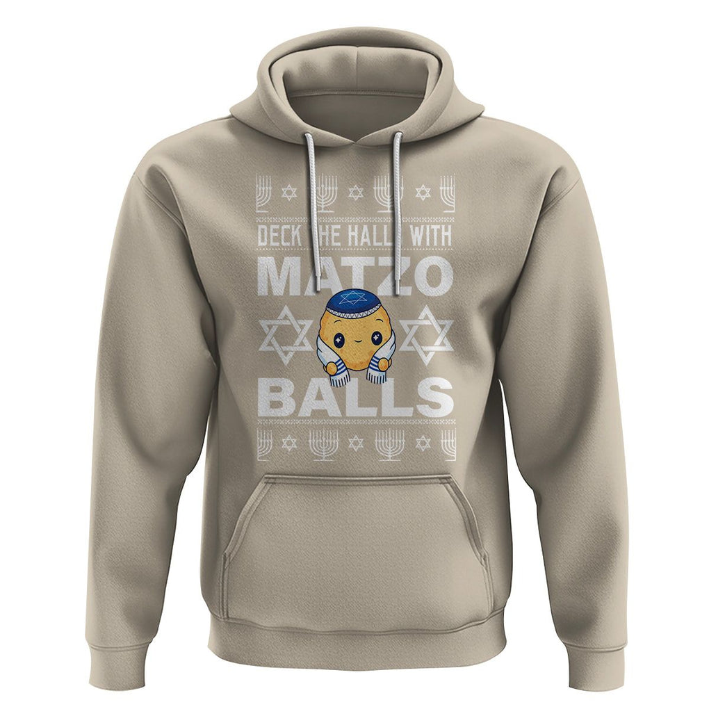 Passover Hoodie Deck The Halls With Matzo Balls Jewish Pesach Soup TS09 Sand Printyourwear