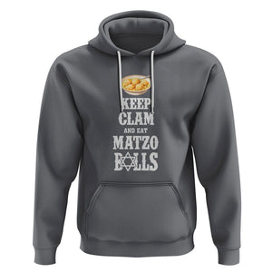 Funny Passover Hoodie Keep Calm Eat Matzo Balls TS09 Charcoal Printyourwear